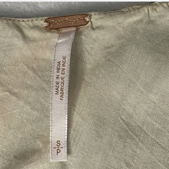 Free People Sleeveless Elongated Stripe Ruffle Minidress size Small - Picture 9 of 11